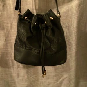 Leather perforated bag